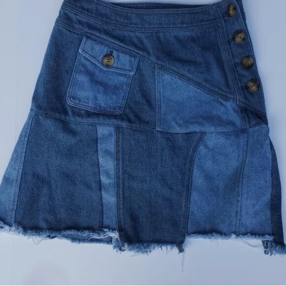 Rejina Pyo 8 Refashioned denim mini skirt - Picture 1 of 3